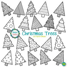 christmas trees coloring pages for adults and children to color with the text, take tato ta