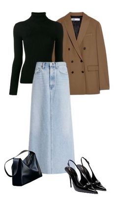 Fall Collage, Flowy Skirts, Outfits Skirt, Collage Outfits, Stile Casual Chic, Skirt Heels