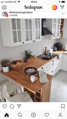 the kitchen is clean and ready to be used for breakfast or brunch preparation