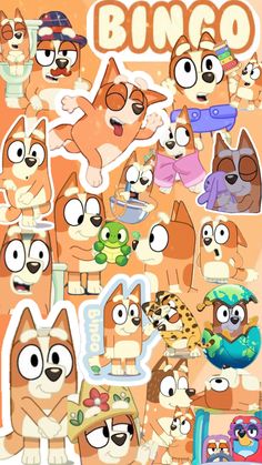 an animal sticker sheet with many different animals and words on it's side