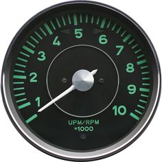 Porsche 911 replacement Tachometer | black dial with green print. 1 of our new range of replacement gauges for the #Porsche911 & #Porsche356 Classic Clocks, Vintage Porsche, Jaguar Land Rover, Classic Porsche, Porsche Cars, Porsche 356, Vehicle Gauge, Flight Attendant