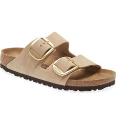 Birkenstock Arizona Big Buckle Slide Sandal (Women) | Nordstrom Women Birkenstock, Birkenstock Big Buckle, Travel Capsule Wardrobe Summer, Birkenstock Arizona Big Buckle, Arizona Big Buckle, Birkenstock Outfit, Linen Pants Outfit, Birkenstock Sandals Arizona, Sandals Outfit