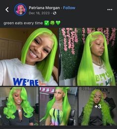 Blonde And Green Hair, Imvu Hairstyles, Black Hair Protective Styles, Cabello Afro Natural, Natural Hair Twist Out, Braiding Your Own Hair, Cute Hair Colors, Curly Hair Videos, Dyed Hair Inspiration