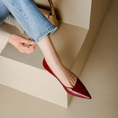 CHIKO Ashya Pointy Toe Stiletto Pumps Shoes feature patent-leather upper, leather lining, rubber sole. Heel height is approx. 2" (5 cm) Chiko Shoes, Pointy Shoes, Pointed Shoes, Pointy Pumps, Pointy Flats, Business Attire Women, Pump Heels, Luxe Interiors, Point Shoes