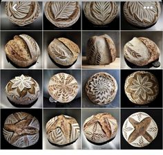 several different types of breads are shown in this collage with the words, vilda 30k sudecen