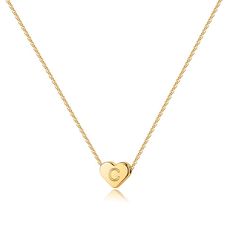 PRICES MAY VARY. The C Initial necklace is 16"+2.5" adjustable chain. Sealed chain design makes the initial necklace more reliable. Lobster clasp design, easy to open and close. Made of high quality brass material, 14K gold filled, nickel free. Prime quality initial necklace, no harm to skin. Comfortable and affordable to wear. Heart charm with C letter, beautiful and stylish. Heart Pendant letter necklace, unique C letter necklace, minimalism style, symbols you or your families’ initial name.In Heart Initial Necklace, Letter Necklace Gold, Tiny Heart Necklace, Alphabet Necklace, Initial Necklaces, Gold Letter Necklace, Letter Pendant Necklace, Heart Choker, Initial Pendant Necklace