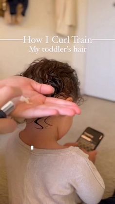 Curling Toddler Hair, Curly Baby Hairstyles, Cute Hairstyles For Toddlers, Toddler Updo, Toddler Girl Hairstyles, Toddler Curly Hair, Curly Hair Baby