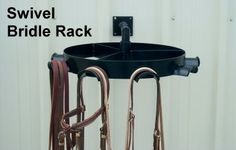 the bridle rack is made from metal