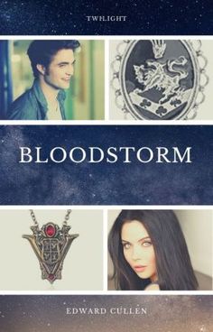 the cover of bloodstormm by edward cullinn, with images of people and symbols