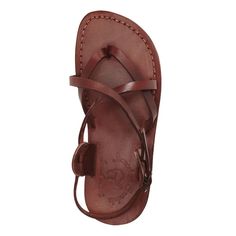 Tamar Buckle brown, handmade leather sandals with back strap - Front View Brown Sandals Outfit, Leather Flip Flops Womens, Handmade Leather Sandals, Sandal Design, Outfit Shorts, Ankle Strap Sandals Flat, Toe Loop Sandals, Leather Sandals Handmade, Flip Flops Style