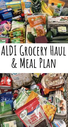 the grocery haul and meal plan is full of healthy food