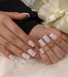 White Nude Acrylic Nails, Milky White Short Coffin, Short Square Acrylic Nails Milky White, Milky White Tapered Square Nails, White Eradesant Nails, French Tip Acrylic Nails Square Thick White, White French Tips Tapered Square, Milky White Nails, Milky White French Tip Nails