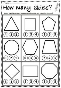 the worksheet for how many sides?