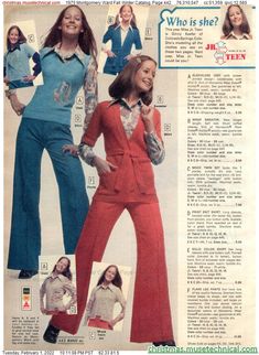 1975 Montgomery Ward Fall Winter Catalog, Page 442 - Catalogs & Wishbooks 1970s Hair, 70s Inspiration, Sewing Case