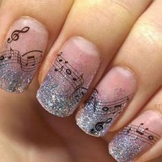 Nail Art Mariage, Nail Art Halloween, Nail Art Wedding, Toe Nail Designs, Halloween Nail Art, Gel Nail Designs, Music Note