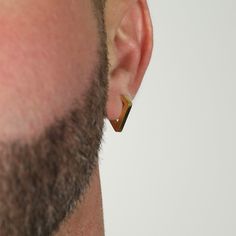 Men's Earring Tripent Hoop Earring Stainless Steel Earrings for Men Modern Out - Etsy.de Modern Cartilage Earrings For Everyday, Men's Earring, One Earring, Earrings For Men, Steel Earrings, Wedding Jewelry Earrings, Men Earrings, Stainless Steel Earrings, Wedding Earrings