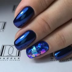 Dark Blue Nail Art Designs, Dark Blue Nail, Blue Nail Art Designs, Dark Blue Nails, Nagel Tips, Blue Nail Art, Purple Nail, Nails Blue, Blue Nail Designs