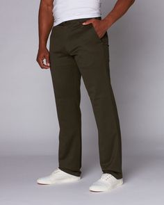 Wool Blend Chino // Olive (30WX32L) Wool Blend, Sweatpants, Wool, Tracksuit Bottoms