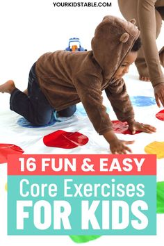 Preschool Core Strength Activities, Pediatric Core Strengthening Activities, Preschool Fitness Activities, Kids Core Exercises, Core Strengthening Exercises For Kids, Core Strengthening For Kids, Gross Motor Activities For Kids, Preschool Exercise, Toddler Exercise