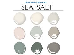 several shades of sea salt paint