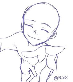 a drawing of a baby in the air