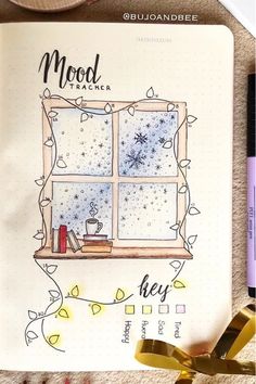 Check out the best MOOD TRACKER ideas to try in your bullet journal this December! #bujo #bulletjournal #moodtracker #bujoideas December Mood Tracker, December Bujo, December Mood, January Bullet Journal, Bullet Journel