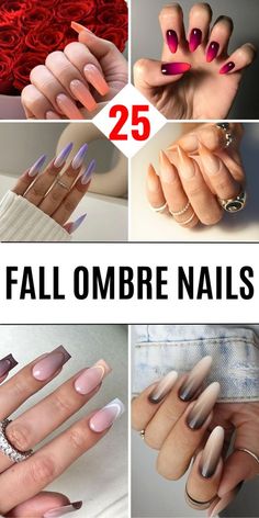 Ombre Fall Nail Colors, Ombre Dipped Nails Ideas, Square Nail Designs Ombre, Ombre Nails Powder, Fall Nail Ombre Ideas, Fall Ombré Nails 2024, Natural Nails Ombre, Ombre Fall Nails Acrylic, Fall Nails 2024 Almond