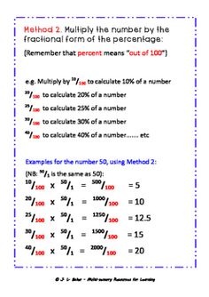 a math worksheet with numbers on it