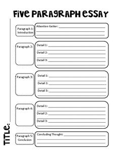 the five paragraphs of an argument worksheet for students to practice their writing skills