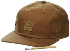 PRICES MAY VARY. Roomy fit; flat brim Leather patch & strapback closure Pencil slot Canvas Hat, Waxed Canvas, Leather Patches, Baseball Caps, Baseball Cap, Caps Hats, Top Styles, Fashion Branding, Topshop