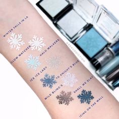 ❄️ SWATCHES 🔥 @beauddiction shows off the metallic, frosty and fiery pigments of our Fire Dragon vs Ice Dragon collection. #SwipeLeft to see swatches of our warm hues! #wetnwildbeauty #crueltyfree #makeup #beauty #firedragonvsicedragon Affordable Makeup, Ice Blue, Paw Print Tattoo, Fall Winter