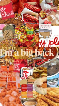 Food Big Back Wallpaper Food, Food Big Back, Big Back Snacks, Big Backs Funny, Big Back Meals, Big Back Food Ideas, Big Back Funny, Bigback Food, Junk Food Snacks Aesthetic