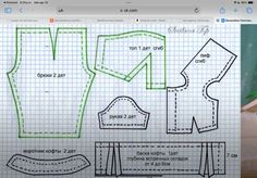 an image of the front and back side of a sewing pattern