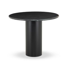 Belle Round Dining Table Black Marble Dining & Kitchen Tables Four Hands Default Title    Dining & Kitchen Tables Round Dining Table Black, Dining Sideboard, Dining Table Sizes, Dining Table Price, Bistro Style, Dining Table Black, Dining Benches, Dining Lighting, Table Black