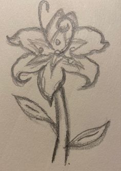 Tiny Sketchbook Drawings, Cute Things To Draw On Yourself, Drawings Ideas Flowers, Flower Drawing Inspiration, Flower Sketches Easy, Small Drawings Sketches, Cute Drawings For Gf, Flowers To Draw Easy, Tangled Flower Drawing