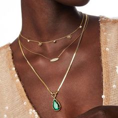 Kendra Scott Sami Herringbone Statement Necklace : Target Elegant Teardrop Drop Necklace For Layering, Elegant Teardrop Pendant Drop Necklace For Layering, Gold Teardrop Drop Necklace For Layering, Target Gifts, Target Finds, Sewing Party, Green Necklace, Layered Look, Kendra Scott