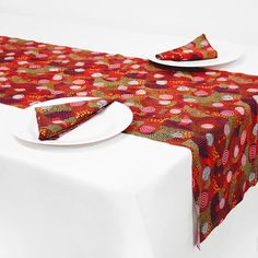 Aboriginal Gifts Australian Made Table Runner in Upper Bulawa Artwork Soft Toys Making, Towel Scarf, Australian Gifts, Budget Gift, Uk Gifts, Gifts For Wine Lovers, Wooden Gifts, Aboriginal Art, Luxury Gifts