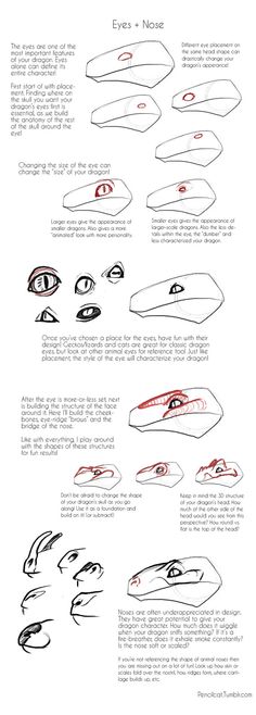 an instruction manual for how to draw eyes