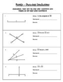 worksheet for parallel lines and transectors with answers in english or spanish