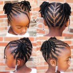 40 Easy Cornrows Protective Hairstyles For Black Girls Ages 4-12 - Coils and Glory Easy Cornrows