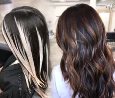 Pop Hair, Brunette Balayage Hair, Brown Hair Balayage, Hair Color Techniques, Winter Hair Color, Balayage Brunette, Brown Blonde Hair, Penteado Cabelo Curto, Modern Salon