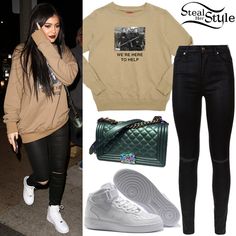 Kylie Jenner arriving at Menchie's Frozen Yogurt. November 4th, 2015 - photo: AKM-GSI Air Force 1 Mid Outfit, Kylie Jenner Clothes, Air Force 1 Outfits, Ariana Grande Outfits Casual, Air Force Outfit, Forces Outfit, Outfits With Air Force Ones, Look Kylie Jenner, Air Force 1 Outfit