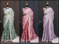 Jimmy choo silk saree with blouse,Latest saree for women, sequence saree for function,wedding saree for reception,designer party wear saree 1) Saree Details:  Saree Color: 1) Onion 2) Lavender 3)Green  Saree Fabric: Jimmy choo silk  Saree Work: C-Pallu Work With Fancy Thread Work With Sequence Work Saree Length: 5.50 Meter 2) Blouse Details:  Blouse Color: Matching Blouse Fabric: Satin banglory silk  Blouse Work: Plain running Blouse Wear By Model Is Just For Modeling Purpose Only Actual Blouse Saree For Function, Saree For Reception, Designer Party Wear Saree, Saree Work, Sequence Saree, Blouse Details, Latest Saree, Saree For Women, Party Wear Saree