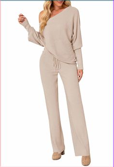 PRICES MAY VARY. 2 piece sweater outfits sets for women, sweater top wide leg pants sweatsuits High neck long sleeve sweater pullover top, loose turtleneck knitted jumpers with ribbed hem Wide leg pants with elastic waist, relaxed fit, suit for all body shape Fall stylish sets to wear at home as pajamas loungewear, or outside on street, shopping as knit sweatsuit Oversized knit 2 pc tracksuit, perfect to pair with heels or sneakers for the fashion look Linsery Women's 2 Piece Knitted Turtleneck Tracksuit and Wide Leg Pants Women's 2-piece set with high and wide leg trousers. Mock neck long sleeve sweater, loose knit turtleneck sweater with ribbed hem Wide leg pants with elastic waistband, relaxed fit, suitable for all body shapes Stylish autumn sets to wear at home as pajamas, or outside o Two-piece Long Sleeve Tops For Fall, Trendy Solid Color Sweater For Loungewear, Solid Color Long Sleeve Sweater For Loungewear, Stretch Two-piece Set Top For Fall, Stretch Two-piece Top Set For Fall, Non-stretch Solid Color Tops For Loungewear, Solid Color Relaxed Fit Sweater For Loungewear, Relaxed Fit Solid Color Sweater For Loungewear, Outfit Sets For Women