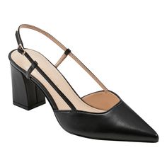 PRICES MAY VARY. Stay on point in the Marc Fisher Zester dress pumps. The Zester features a high block heel, pointy toe with an adjustable slingback strap. This pump is a wardrobe must have! Marc Fisher LTD is casual luxe footwear in coveted silhouettes and rich materials to wear on repeat. Pointy Toe ; Buckle Closure Leather Upper 2.76" heel height Casual Luxe, Pump Dress, Marc Fisher, On Repeat, Ballet Flats, Block Heels, Heel Height, Leather Upper, Black Leather