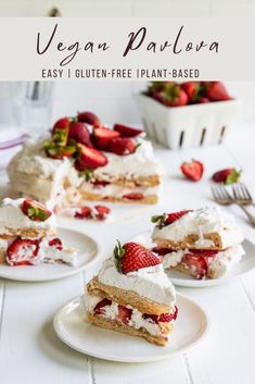 vegan pavlova easy, gluten - free plant - based dessert