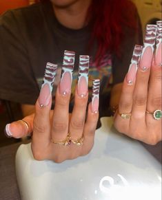 Nail Inspo￼, India Love Nails, French Manicure White, Nails With Bling, Clear Back