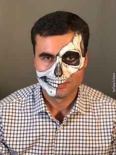 Dia Los Muertos Makeup, Halloween Makeup Men, Zombie Halloween Makeup, Creepy Halloween Makeup, Special Makeup, Face Art Makeup, Amazing Halloween Makeup, Halloween Makeup Scary, Male Makeup