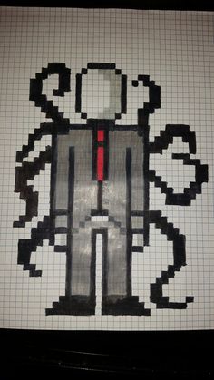 an image of a pixellated drawing of a robot