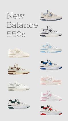 Sneakers Shoes Aesthetic, Nb 550 Colorways, Shoes For Women Sneakers Aesthetic, Bew Balance 550 Outfits, Nike Balance 550, Outfits With 550 New Balance, Newbalance 550s Outfits, Sneakers You Need, Must Need Shoes